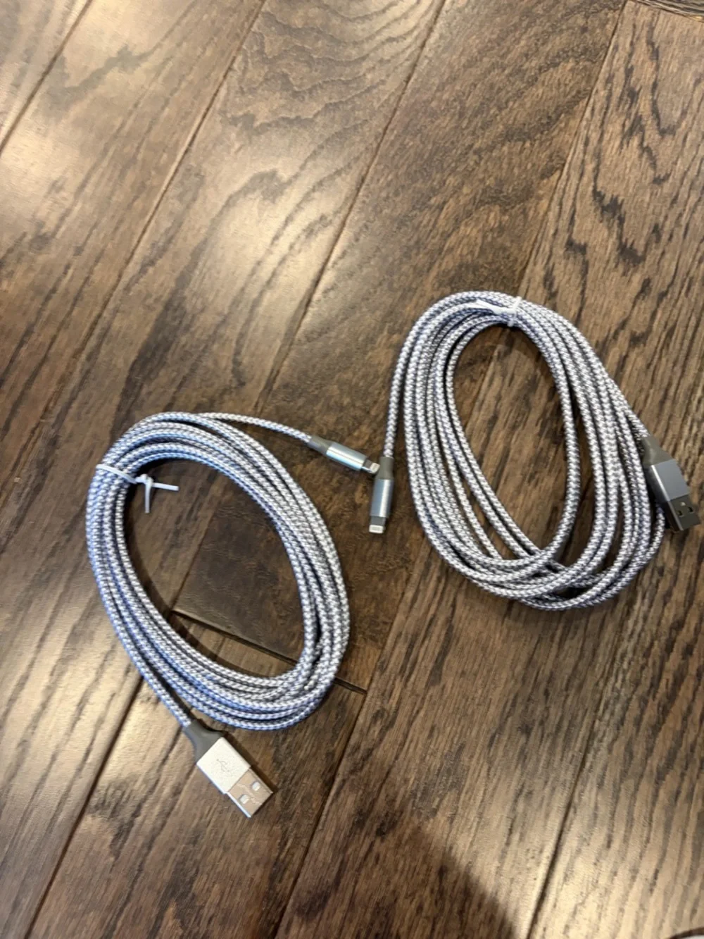 Bundle of 5 USB-A Lightning Charging Cables